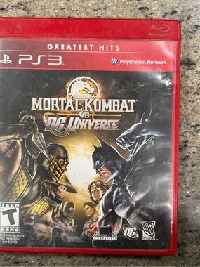 Mortal Kombat vs. DC Universe PS3 Greatest Hits Red Case